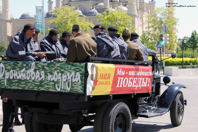 Фотоотчет парада ко Дню победы с Грозного