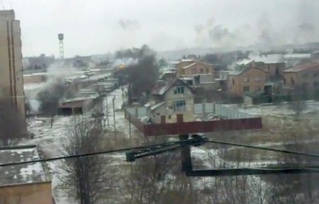 Страшно. Укропы из РСЗО «Торнадо» нанесли удар по Краматорску