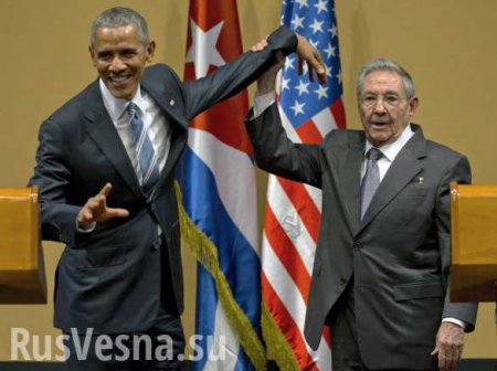 Руки прочь! — Кастро опозорил Обаму, оттолкнув и схватив его, как преступника (ВИДЕО)