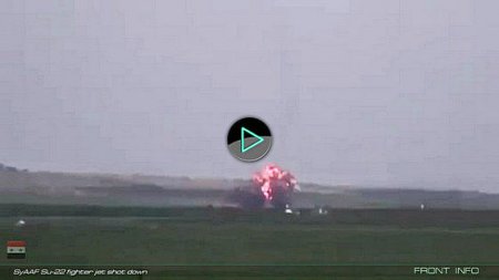 В Сирии сбит СУ-22 пилот катапультировался и был захвачен