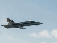 Истребитель F/A-18C ВМС США разбился в Неваде