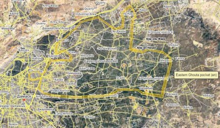 Сирийская армия взяла под контроль большую часть Хош ан-Насри в Восточной Гуте