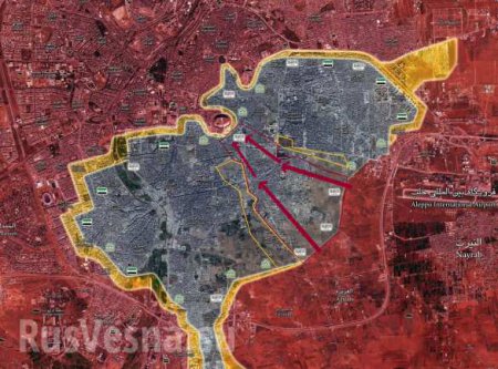 ВАЖНО: Армия Сирии при поддержке ВКС России продолжает наступление в Алеппо (+ВИДЕО, КАРТА)