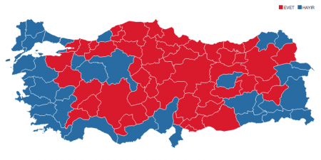 Эрдоган объявил о победе на референдуме о расширении его полномочий