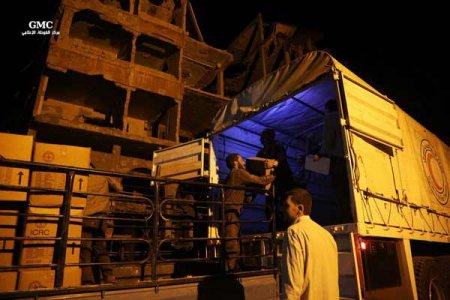 В подконтрольный боевикам город Дума вошел конвой ООН с гуманитарной помощью - Военный Обозреватель