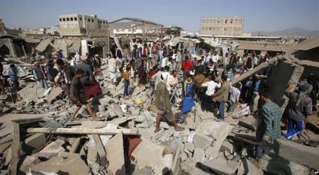 25 человек погибли в результате авиаудара по рынку в Йемене