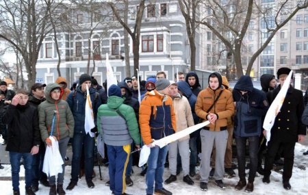 В Одессе полиция задержала участников акции 23 февраля