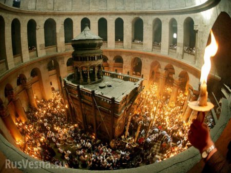 Храм гроба Господня в Иерусалиме закрыт (ВИДЕО)