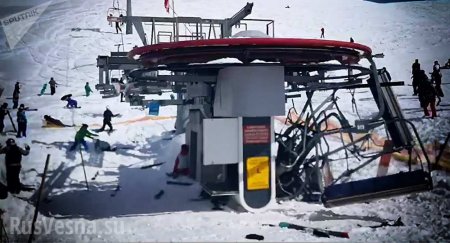 «Взбесившийся» подъемник покалечил туристов на горнолыжном курорте в Грузии (ФОТО, ВИДЕО)