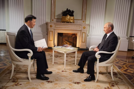 Путин пожелал счастья и процветания каждой китайской семье. Интервью Владим ...