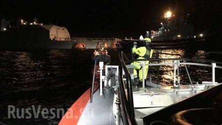 Первый пошёл: на учениях НАТО норвежский фрегат столкнулся с нефтяным танкером (ФОТО)