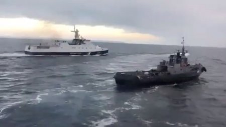 Повторная провокация украинских кораблей в Чёрном море. Судна задержаны