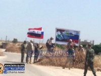 Российские военные заняли блокпост у г. Морек в провинции Хама