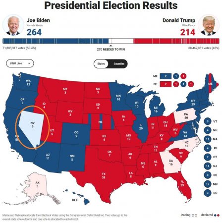 Выборы в США: ключевой штат задерживает объявление результатов
