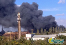 В Донецке большой пожар