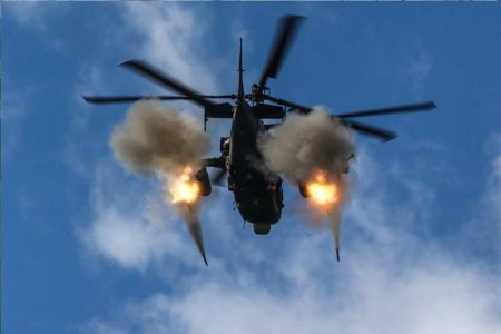 «Аллигатор» Ка-52 уничтожает врага на лиманском направлении (ВИДЕО)