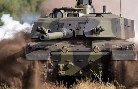 Враг на британских танках Challenger-2 тренируется преодолевать «зубы драко ...