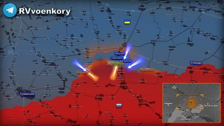 Наступление врага на Времеевском выступе: армия России пытается ликвидировать прорыв (КАРТА)