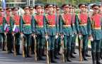 Российские военнослужащие завершили пешую часть парада в Пекине